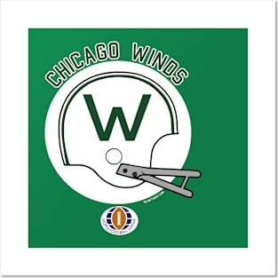 Chicago Winds (World Football League) 1975 Logo I Posters and Art